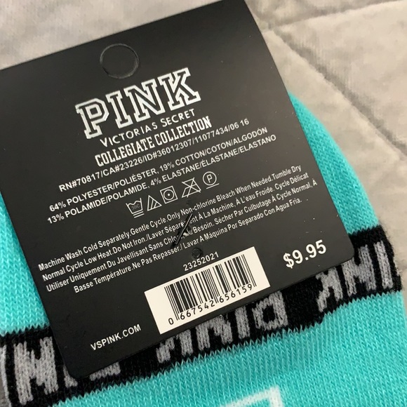 ๐5/$15 PINK Collegiate Collection Crew Socks NEW - Picture 3 of 4